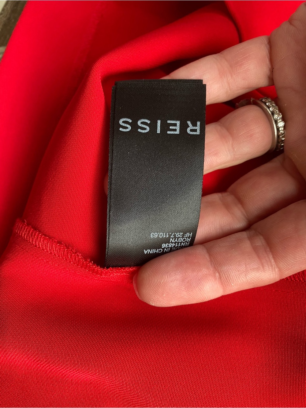 Reiss - Robyn Ruffle Red Dress - Picture 7 of 8